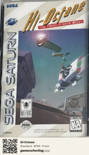 Hi-Octane Sega Saturn, NTSC box front