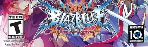 BlazBlue: Central Fiction, the ESRB box on its front