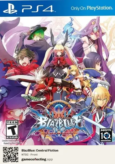 BlazBlue: Central Fiction PlayStation 4, NTSC box front