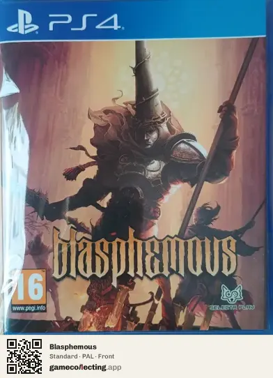 Blasphemous PlayStation 4, PAL box front