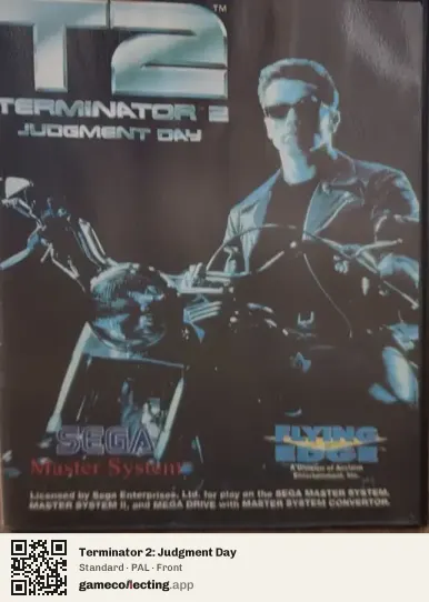 Terminator 2: Judgment Day Sega Master System, PAL box front