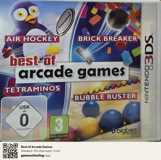 Best of Arcade Games Nintendo 3DS, Germany box front