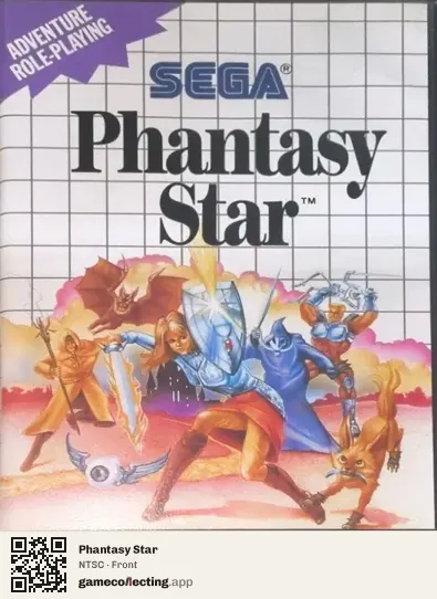 Phantasy Star Sega Master System, NTSC box front