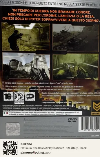 Killzone PlayStation 2, Italy box back