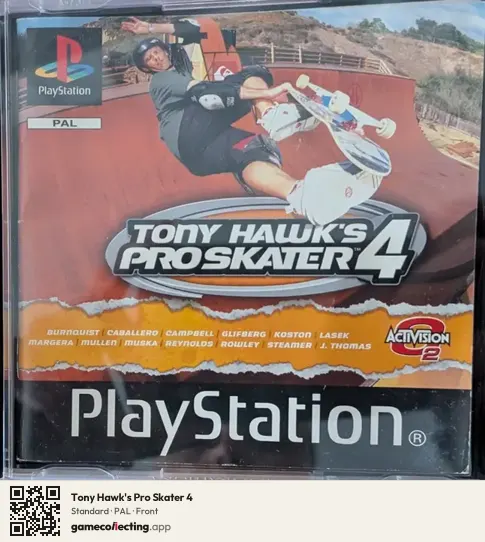 Tony Hawk's Pro Skater 4 PlayStation, PAL box front
