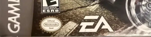 Need for Speed: Most Wanted, the ESRB box on its front
