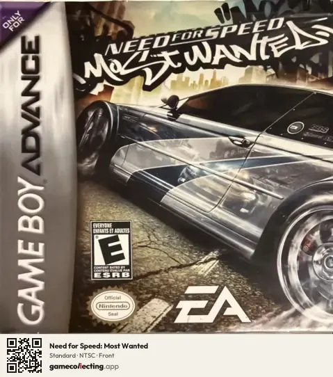 Need for Speed: Most Wanted Game Boy Advance, NTSC box front