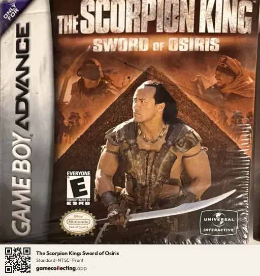 The Scorpion King: Sword of Osiris Game Boy Advance, NTSC box front