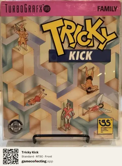 Tricky Kick TurboGrafx-16, NTSC box front