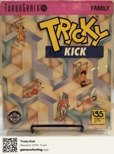 Tricky Kick TurboGrafx-16, NTSC box front
