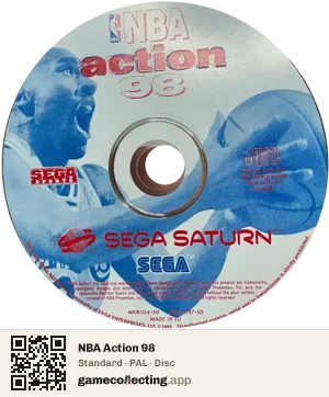 NBA Action 98 Sega Saturn, PAL disc