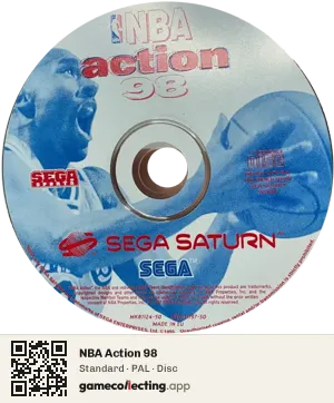NBA Action 98 Sega Saturn, PAL disc