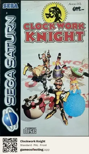 Clockwork Knight Sega Saturn, PAL box front