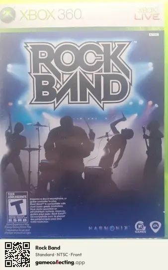 Rock Band Xbox 360, NTSC box front