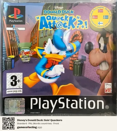Disney's Donald Duck: Goin' Quackers PlayStation, Nordic countries box front