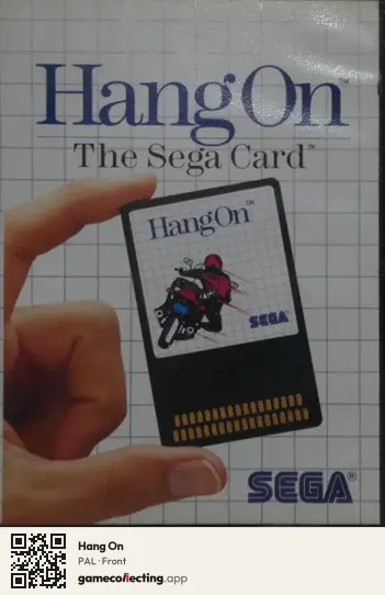 Hang On Sega Master System, PAL box front