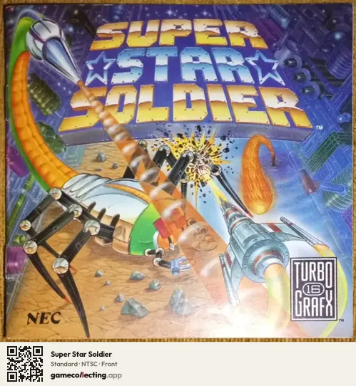Super Star Soldier TurboGrafx-16, NTSC box front