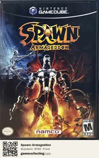 Spawn: Armageddon Nintendo GameCube, NTSC box front