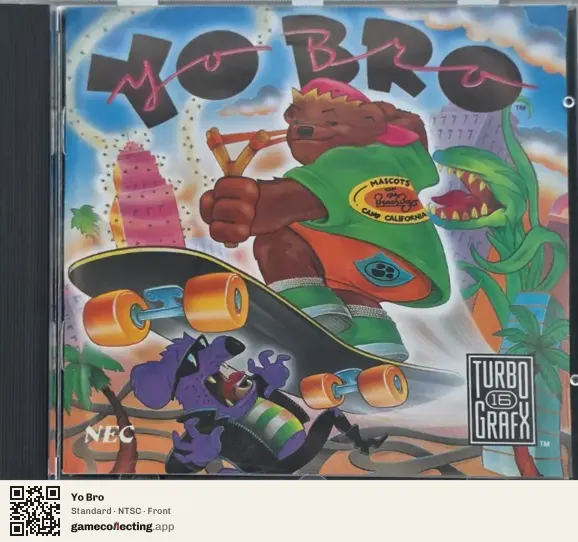 Yo Bro TurboGrafx-16, NTSC box front