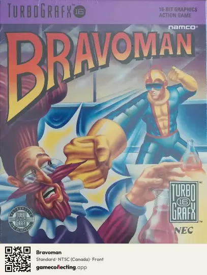 Bravoman TurboGrafx-16, Canada box front