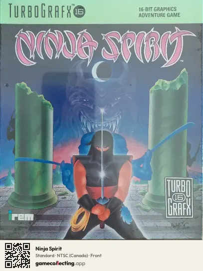 Ninja Spirit TurboGrafx-16, Canada box front