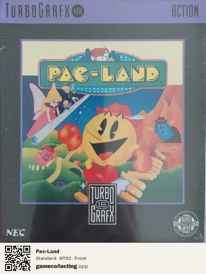 Pac-Land TurboGrafx-16, NTSC box front