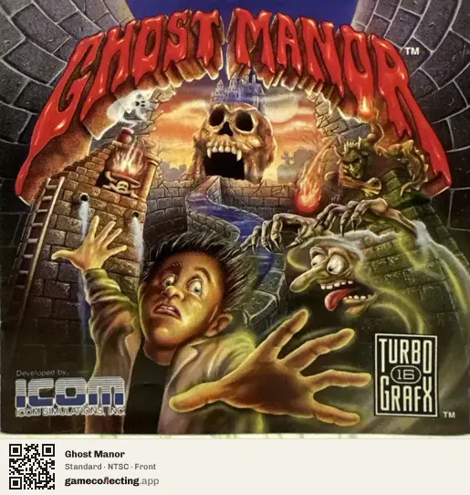 Ghost Manor TurboGrafx-16, NTSC box front