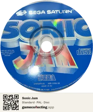 Sonic Jam Sega Saturn, PAL disc