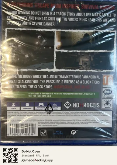 Do Not Open PlayStation 4, PAL box back