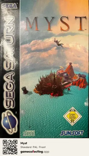 Myst Sega Saturn, PAL box front