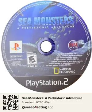 Sea Monsters: A Prehistoric Adventure PlayStation 2, NTSC disc