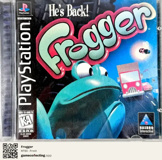 Frogger PlayStation, NTSC box front