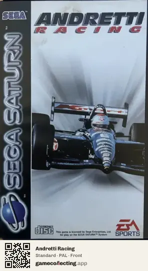 Andretti Racing Sega Saturn, PAL box front