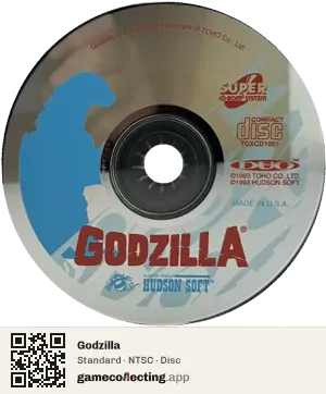 Godzilla TurboGrafx-CD, NTSC disc