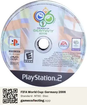 FIFA World Cup: Germany 2006 PlayStation 2, NTSC disc