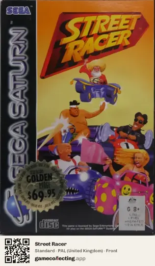 Street Racer Sega Saturn, United Kingdom box front