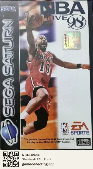 NBA Live 98 Sega Saturn, PAL box front