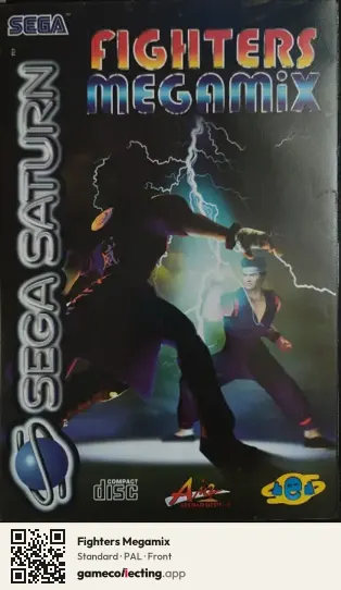 Fighters Megamix Sega Saturn, PAL box front