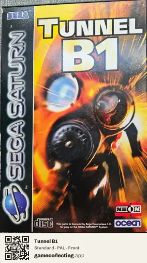 Tunnel B1 Sega Saturn, PAL box front