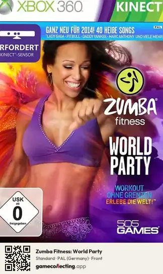 Zumba Fitness: World Party Xbox 360, Germany box front