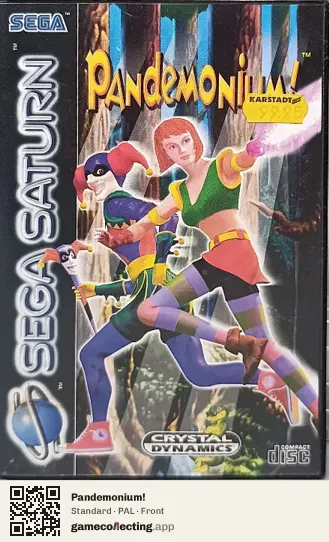 Pandemonium! Sega Saturn, PAL box front