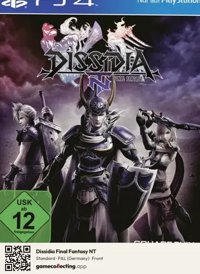 Dissidia Final Fantasy NT PlayStation 4, Germany box front