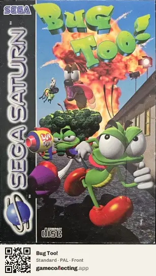 Bug Too! Sega Saturn, PAL box front