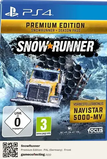 SnowRunner PlayStation 4, Germany box front