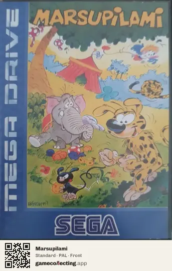 Marsupilami Sega Mega Drive / Genesis, PAL box front