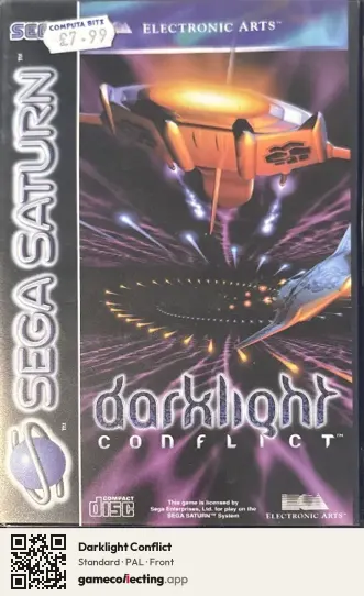 Darklight Conflict Sega Saturn, PAL box front