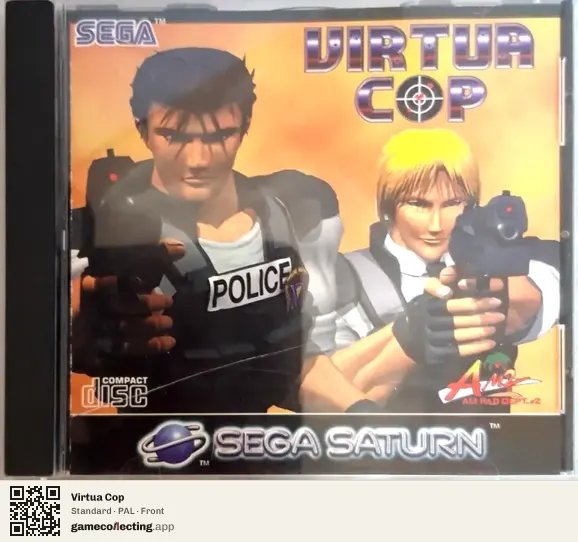 Virtua Cop Sega Saturn, PAL box front