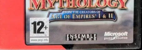 Age of Mythology, the PEGI square on its front