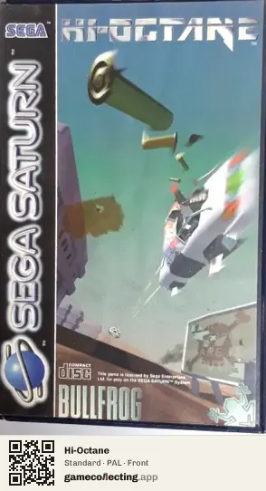 Hi-Octane Sega Saturn, PAL box front
