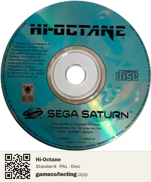 Hi-Octane Sega Saturn, PAL disc
